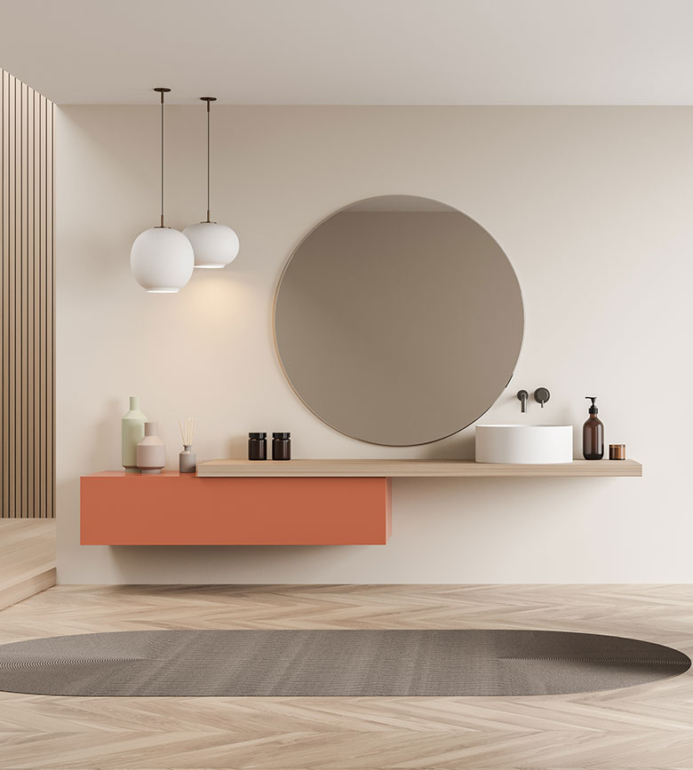 miroir sur-mesure pour salle de bain, miroiterie aix